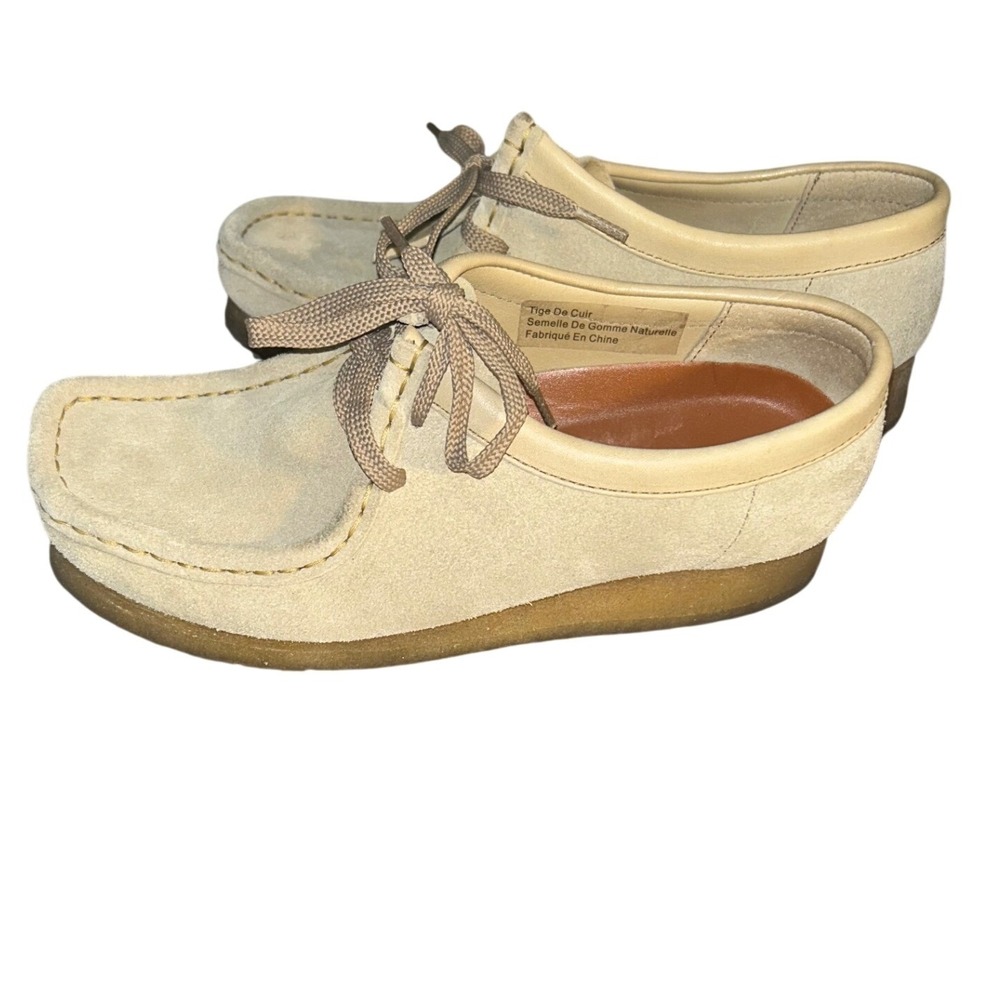 Clarks Originals Wallabees Suede Moccasins Maple Sand Crepe Sole Shoes